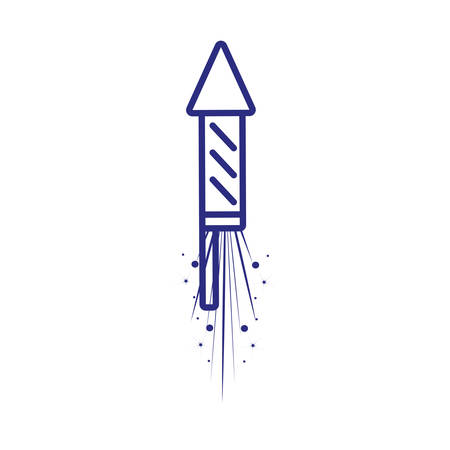 firework rocket isolated icon vector illustration designのイラスト素材