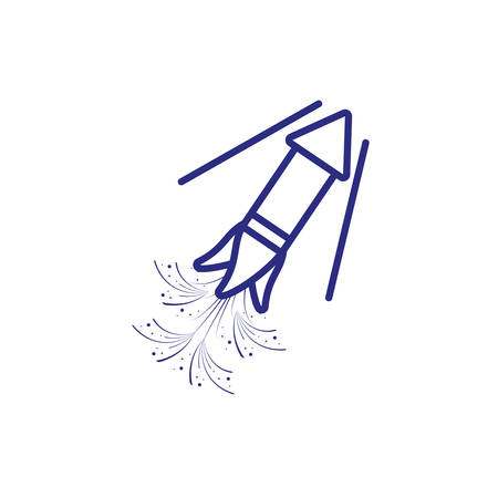 firework rocket isolated icon vector illustration designのイラスト素材