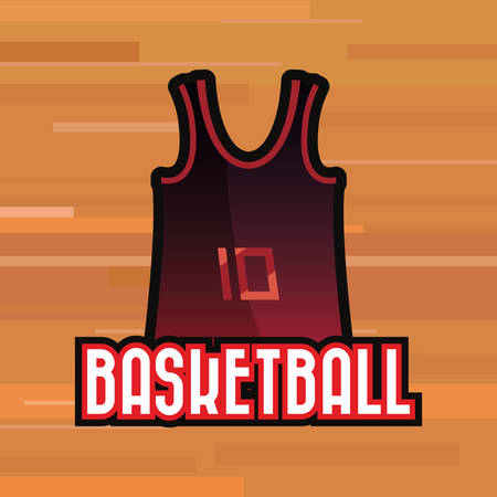 basketball tank top sport jersey vector illustrationのイラスト素材