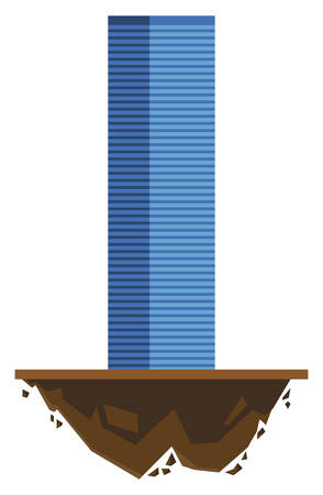 urban building in terrain ground vector illustration designのイラスト素材