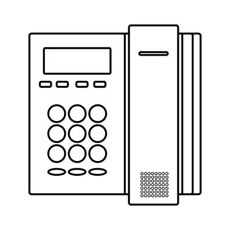 digital telephone office icon vector illustration designのイラスト素材