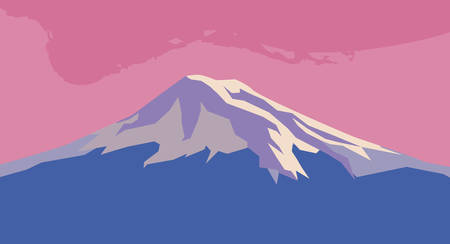 mountains snowscape scene icon vector illustration designのイラスト素材