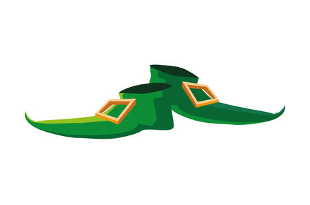 lemprechaun choes saint patricks day icon vector illustration designのイラスト素材