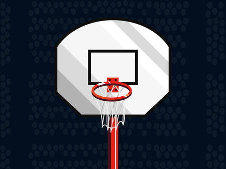 basketball sport hoop backboard design vector illustrationのイラスト素材