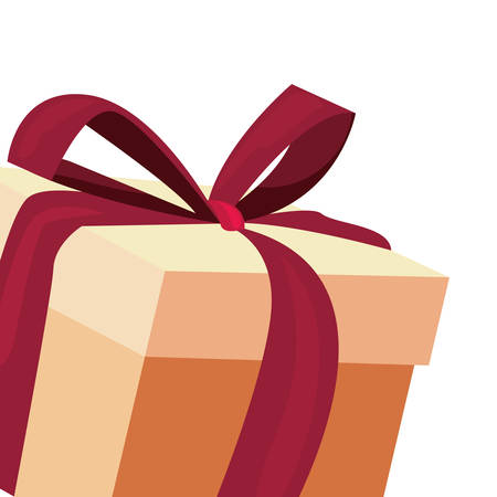 wrapped party celebration gift box vector illustrationのイラスト素材
