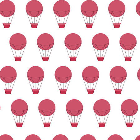 balloons air hot flying pattern vector illustration designのイラスト素材