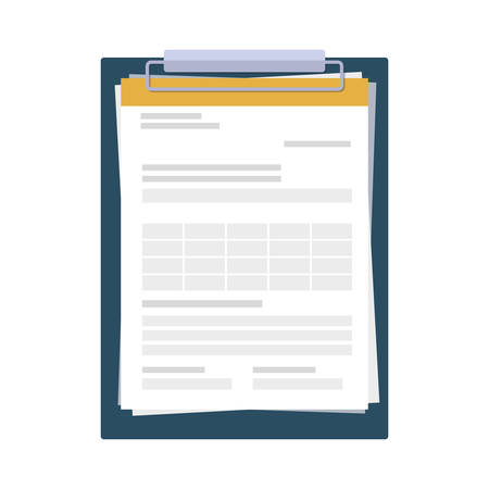 checklist clipboard isolated icon vector illustration designのイラスト素材