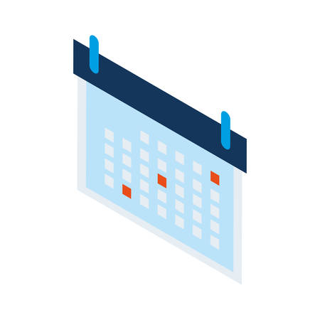calendar reminder isolated icon vector illustration designのイラスト素材