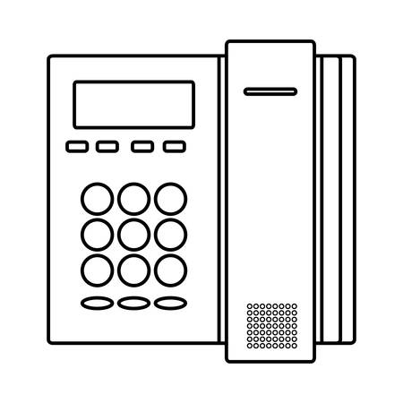 digital telephone office icon vector illustration designのイラスト素材