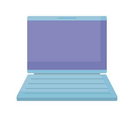 laptop computer isolated icon vector illustration designのイラスト素材