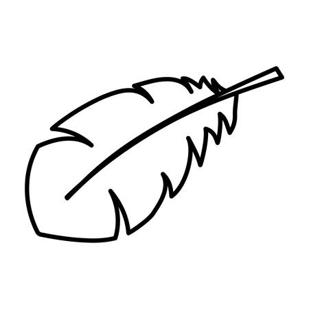 feather exotic isolated icon vector illustration designのイラスト素材