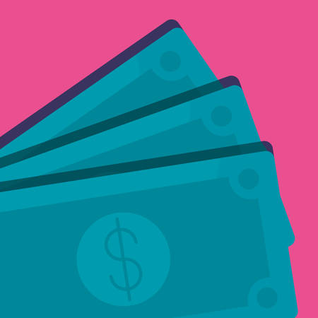 bills dollars money icon vector illustration designのイラスト素材