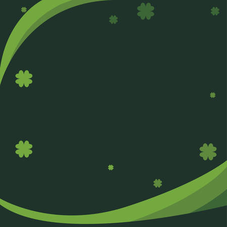 clovers leafs frame saint patricks day vector illustration designのイラスト素材