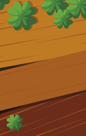 clovers leafs saint patricks day vector illustration designのイラスト素材