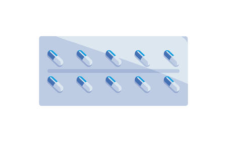 tablet capsules drugs medicine icon vector illustration designのイラスト素材