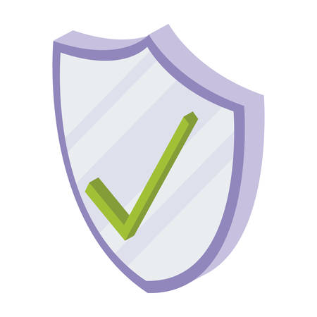 security shield isolated icon vector illustration designのイラスト素材