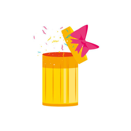 gift box present open isolated icon vector illustration designのイラスト素材