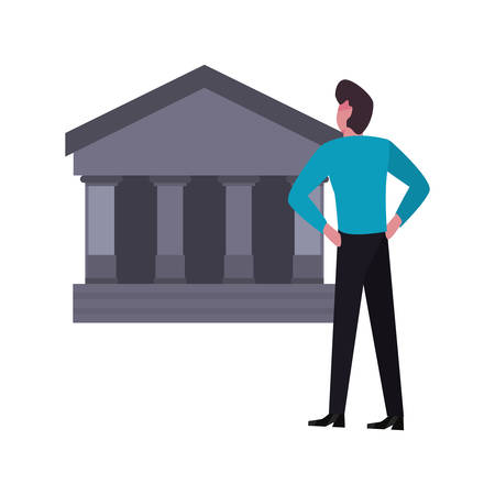 businessman money bank invest vector illustration vector illustrationのイラスト素材