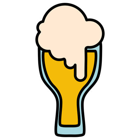 beer glass isolated icon vector illustration designのイラスト素材