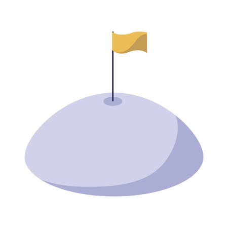 success flag isolated icon vector illustration designのイラスト素材