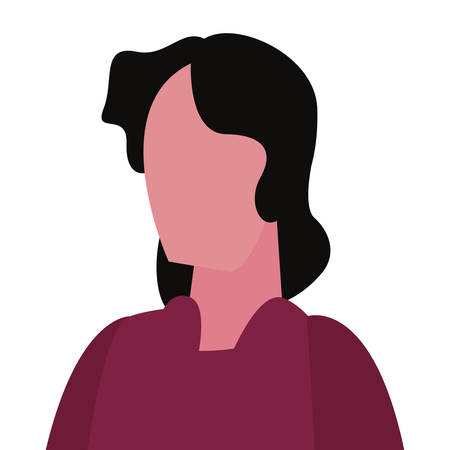 man portrait character on white background vector illustrationのイラスト素材