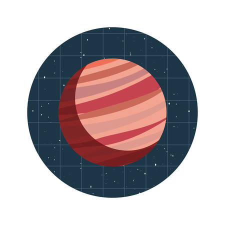 planet space galaxy astronomy vector illustration designのイラスト素材