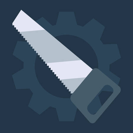 saw gear icon tool vector illustration designのイラスト素材