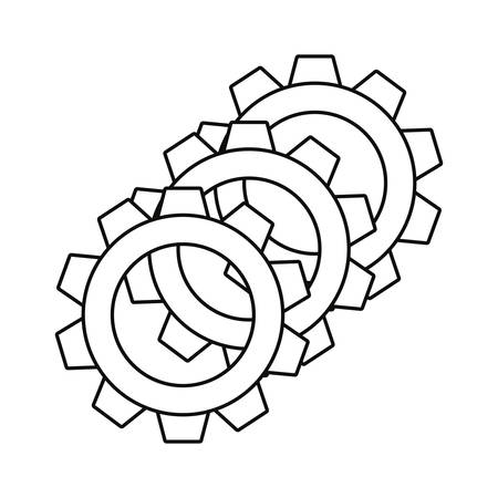 gears cogwheel tool vector illustration design imageのイラスト素材
