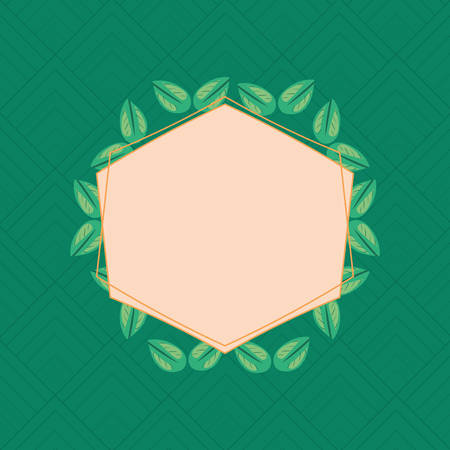 floral leaves banner foliage background vector illustrationのイラスト素材