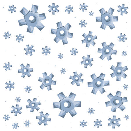pattern of gears pinions machine vector illustration designのイラスト素材