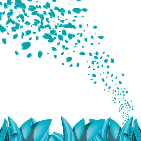 frame of leafs nature vector illustration designのイラスト素材