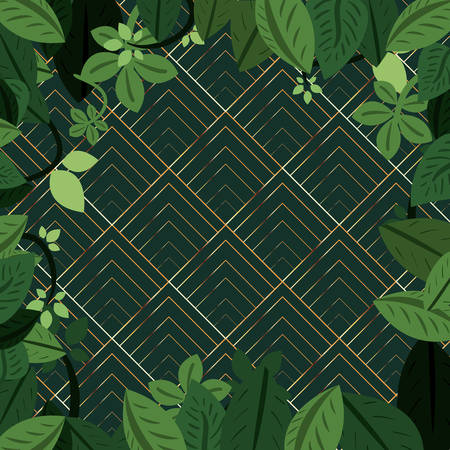 green ecology natural decoration background vector illustrationのイラスト素材