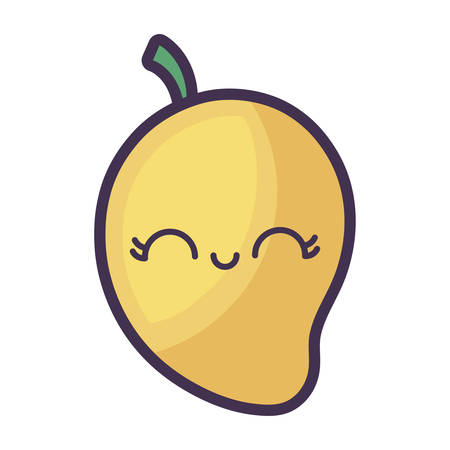mango fruit character vector illustration designのイラスト素材