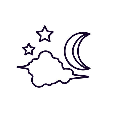 ramadan kareem card with moon vector illustration designのイラスト素材