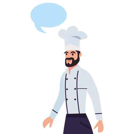 chef man profession labour day vector illustration designのイラスト素材