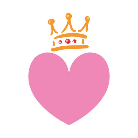 love romantic heart vector illustrationのイラスト素材