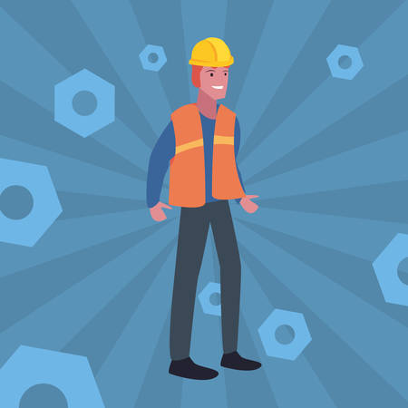 worker employee profession labour day vector illustrationのイラスト素材