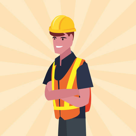 worker employee profession labour day vector illustrationのイラスト素材