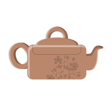 teapot kitchen isolated icon vector illustration designのイラスト素材