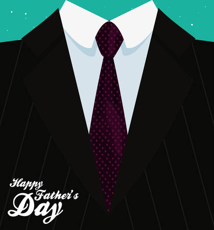 suit tie background happy fathers day vector illustrationのイラスト素材