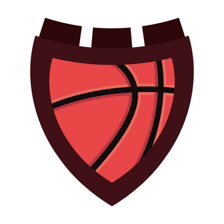 basketball sport ball badge background vector illustrationのイラスト素材