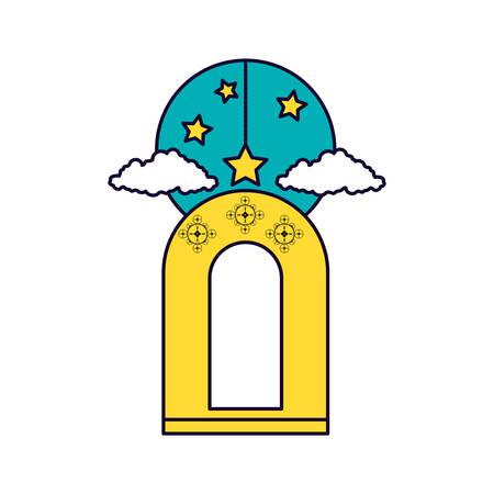 Ramadan Kareem lamp hanging vector illustration designのイラスト素材