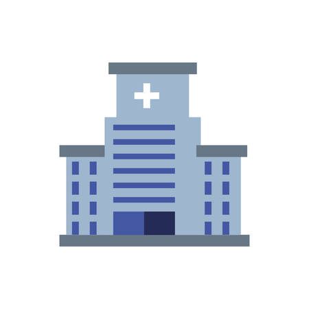 hospital structure isolated icon vector illustration designのイラスト素材