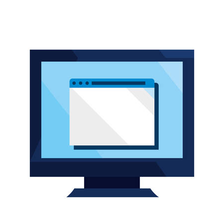 computer website cybersecurity data protection vector illustrationのイラスト素材