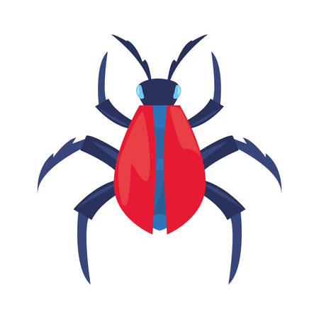 digital bug virus crime on white background vector illustrationのイラスト素材