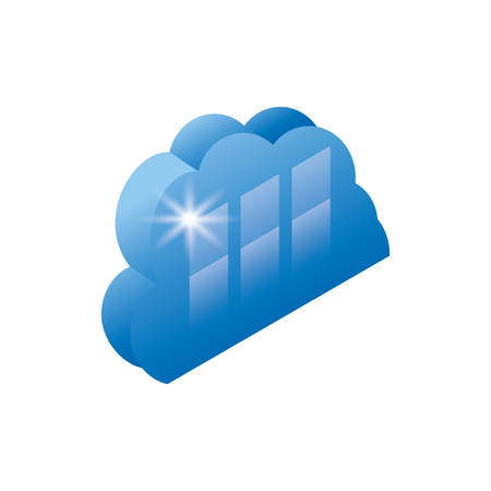 cloud computing server icon vector illustration designのイラスト素材