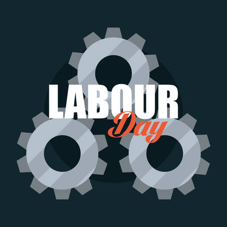 gears cogwheel icons labour day vector illustrationのイラスト素材