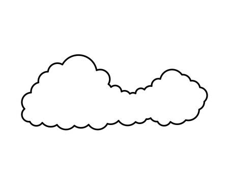 cloud sky isolated icon vector illustration designのイラスト素材