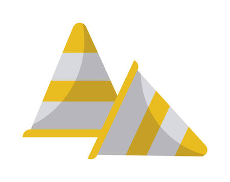 signaling cones isolated icon vector illustration designのイラスト素材