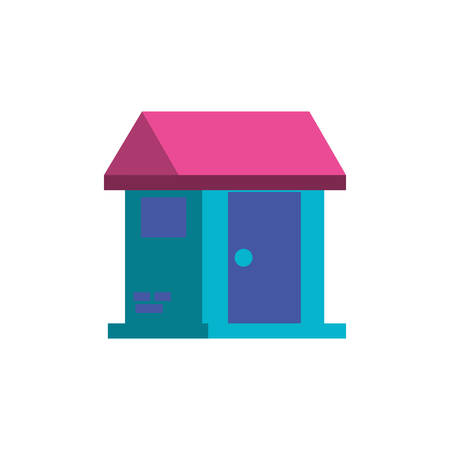 house facade isolated icon vector illustration designのイラスト素材